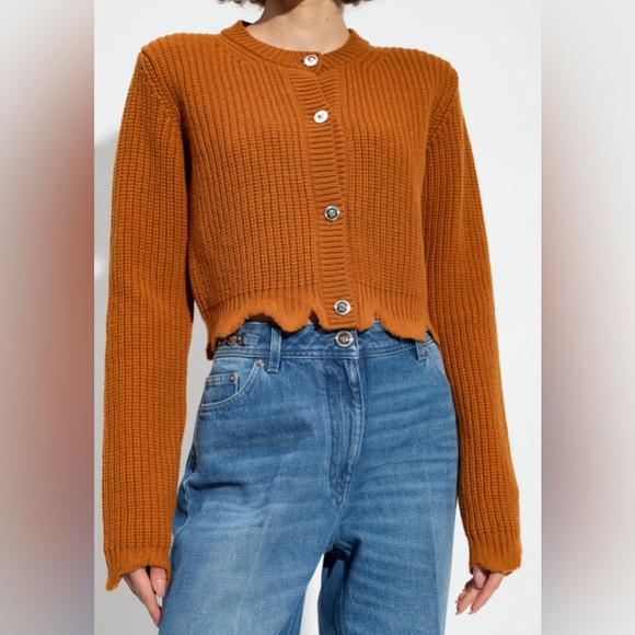 Versace Wool Cropped Sweater Size 44